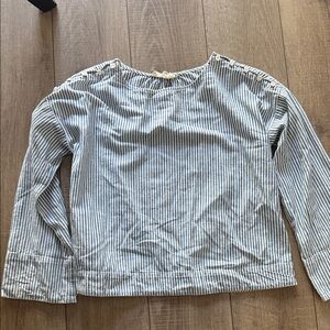 Madewell Blue and White Striped Thick size small- coastal